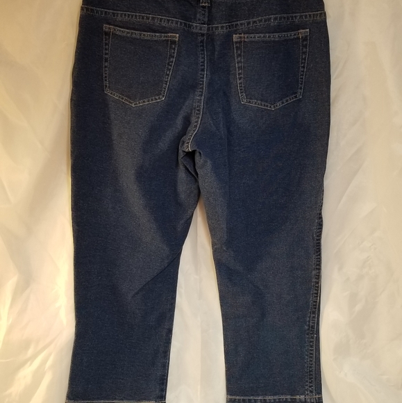 COLDWATER CREEK Denim Blue Jeans  Capri 10 Pants Womens - Picture 4 of 4